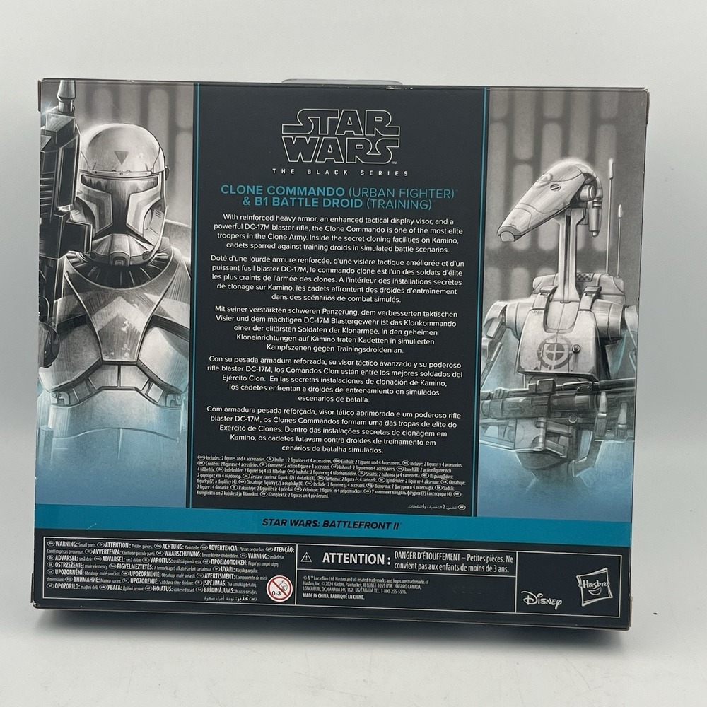 Clone Commando (Urban Fighter) & B1 Battle Droid (Training) Action Figure 2-Pack - Picture 2 of 6